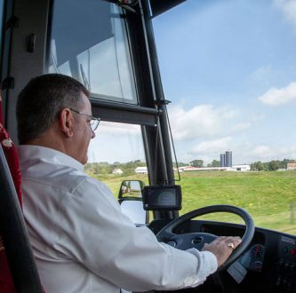 Elite coach bus driver